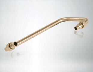 Bending on stainless steel pipes with threaded fittings